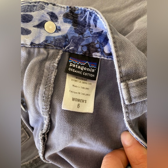 Patagonia Organic Cotton Women's Slate Grey Straight Leg Pants Size 6 Casual - Picture 3 of 8